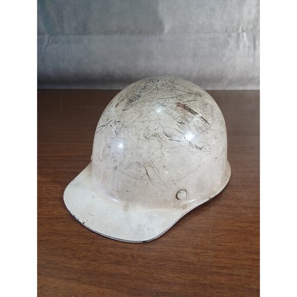 Vintage MSA White Cap -Coal Mining Helmet Cap No Liner - Picture 1 of 12